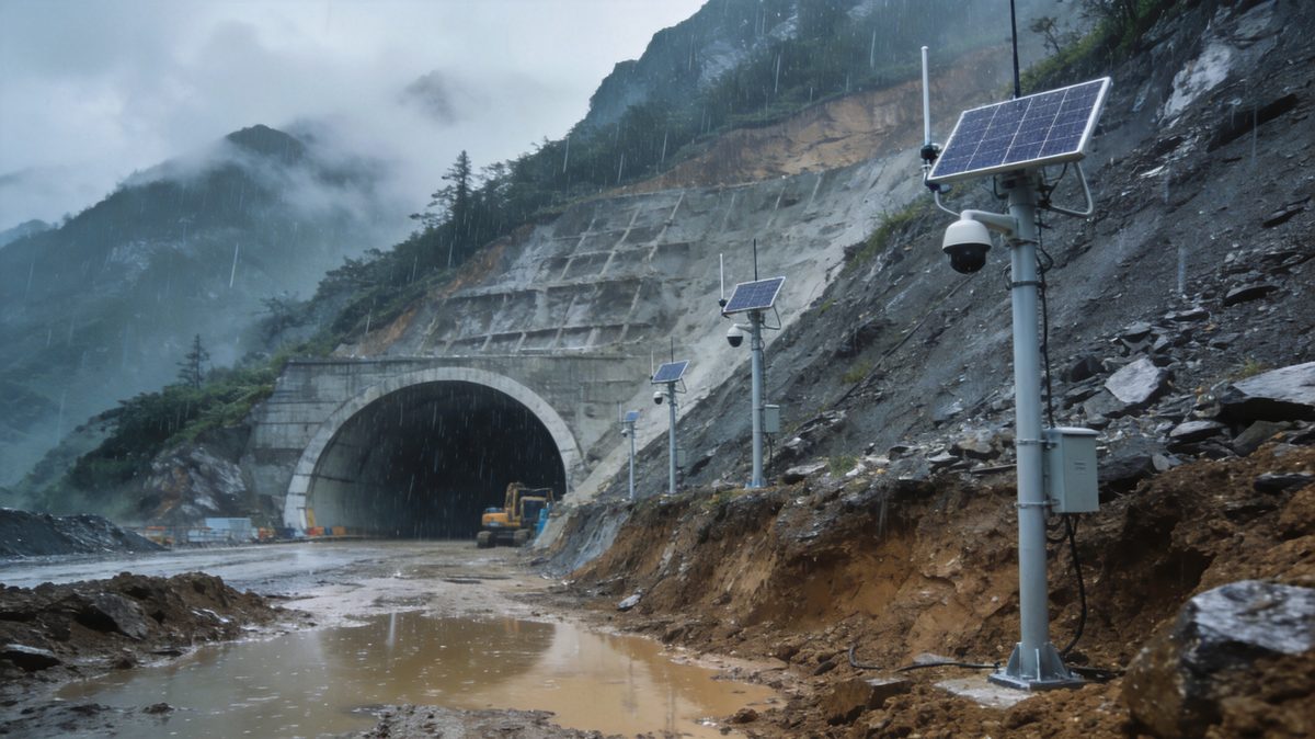 隧道进洞口边坡雨季总出险？隧道安全监测的布点与预警方案